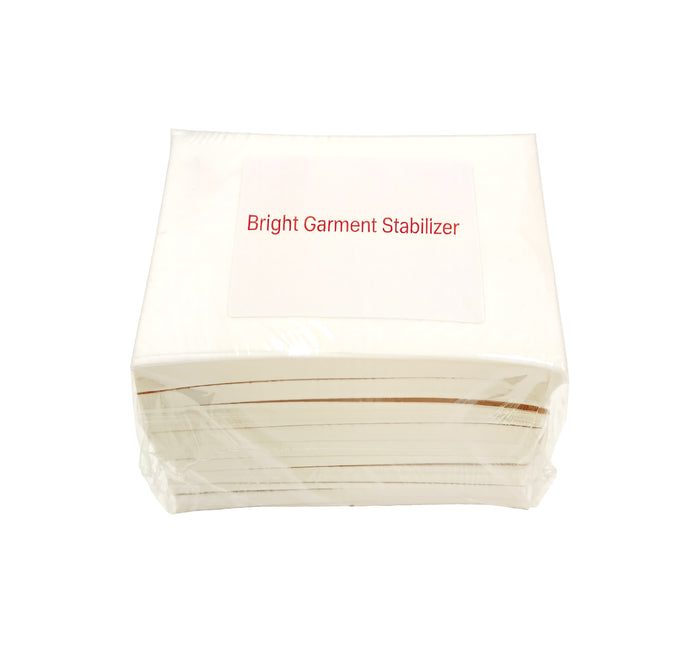 Bright Tear Away Pre-Cut Stabilizer 7.5"x8" 500 Pcs