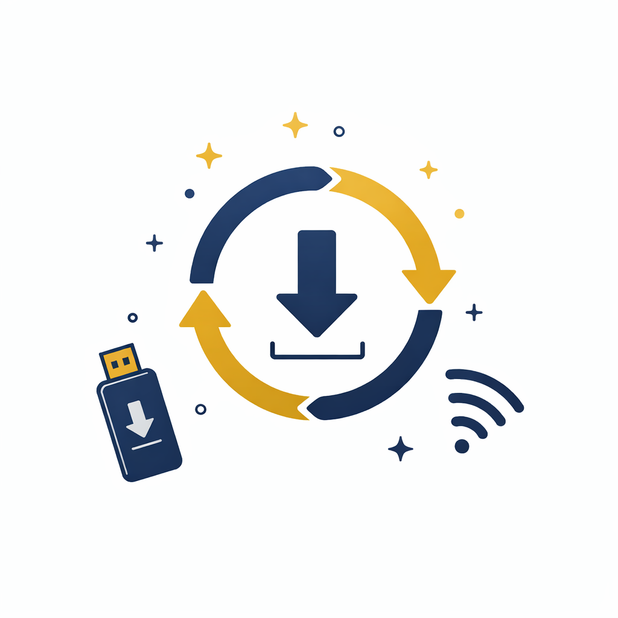 Free software updates via USB and WiFi