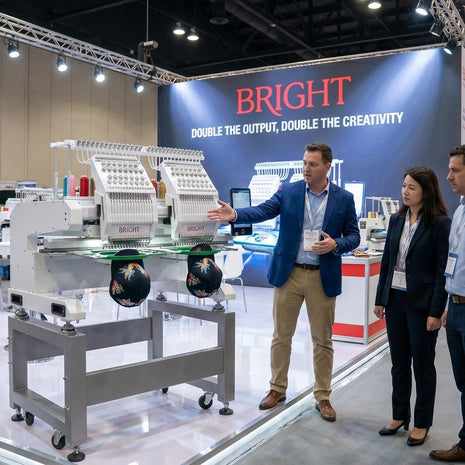 Bright 1502 Two-Head Commercial Embroidery Machine