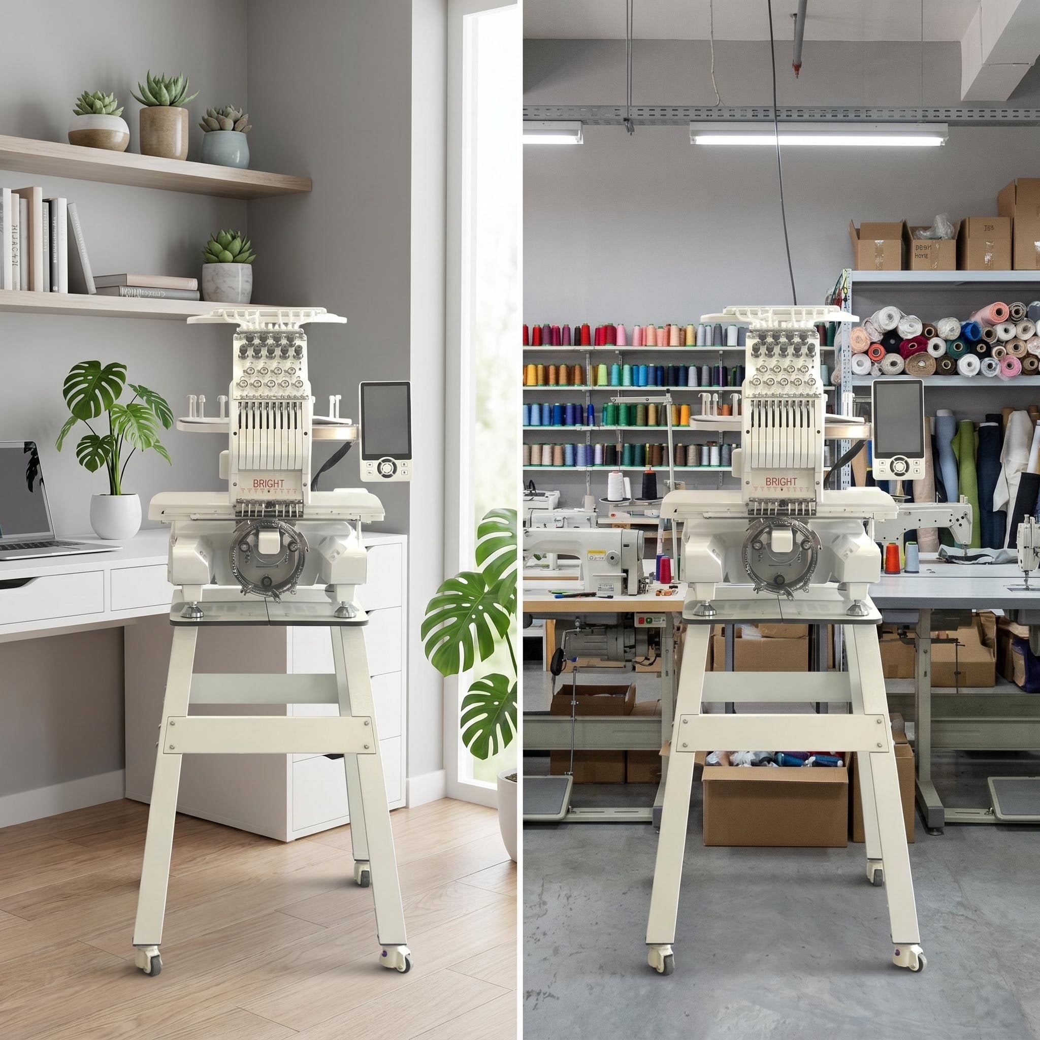 Bright Mini-801 Light-Weight, Portable Embroidery Machine